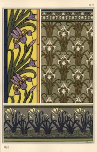 1841 1917 Prints: The iris in various patterns, 1897 (lithograph)