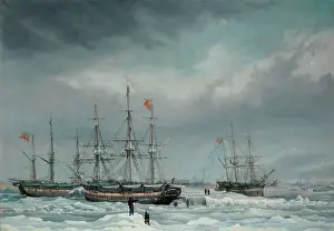 Images Dated 2024 June: The Jane, Viewforth and Middleton fast in the ice, 1835 (oil on canvas)