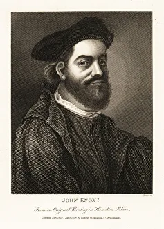 John Knox the younger(?), Scottish preacher and writer, 16th cen 1798 (engraving) John Knox the younger(?), Scottish preacher and writer, 16th cen 1798 (engraving)