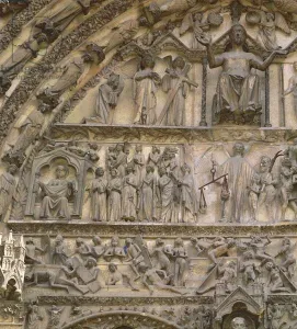 Last Judgement, tympanum of the central portal of West facade (stone) Last Judgement, tympanum of the central portal of West facade (stone)