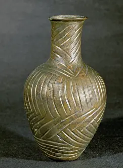 Carafe Prints: Jug decorated with incised zig-zag pattern (copper)