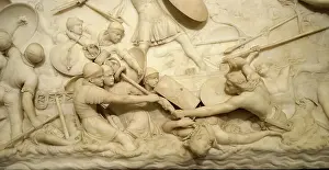 Julius Caesar invading Britain