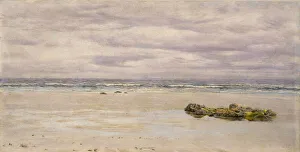 Kennack Sands, Cornwall, at Low Tide, 1877 (oil on board, mounted as a drawing) Kennack Sands, Cornwall, at Low Tide, 1877 (oil on board, mounted as a drawing)