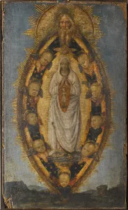 Gold Background Prints: L Immaculee Conception - The Immaculate Conception, by Pinturicchio, Bernardino
