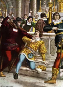 La congiura dei Pazzi The conspiracy (conspiracy or conspiracy) of the Pazzi - On Sunday, April 26, 1478, in Florence La congiura dei Pazzi The conspiracy (conspiracy or conspiracy) of the Pazzi - On Sunday, April 26, 1478, in Florence
