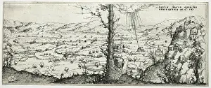 Ukiyo E Prints: Landscape with the conversion of saulus, 1545 (etching)