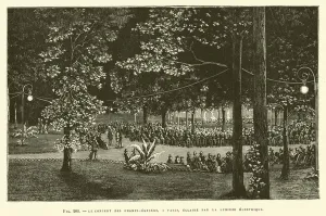 Le Concert Des Champs-Elysees, A Paris, Eclaire Par La Lumiere Electrique (engraving) Le Concert Des Champs-Elysees, A Paris, Eclaire Par La Lumiere Electrique (engraving)