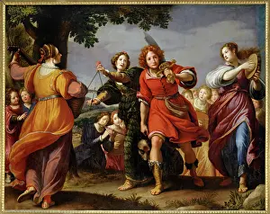 Carlo Saraceni Prints: Le triomphe de David
