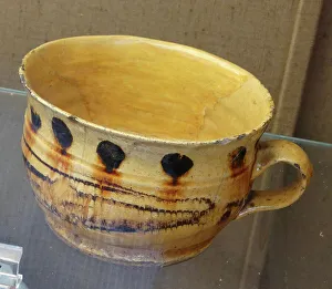 Lead Glazed Prints: Lead-glazed earthernware mug