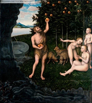 Les travaux d Hercule : Hercule volant les pommes du jardin des Hesperides - Hercules