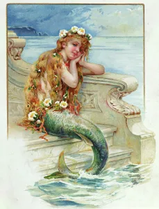 Little Mermaid, by Hans Christian Andersen (1805-75) (colour litho) Little Mermaid, by Hans Christian Andersen (1805-75) (colour litho)