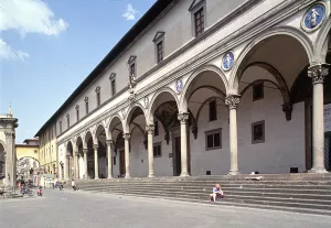 Loggia of the Ospedale degli Innocenti, built c.1420 (photo) Loggia of the Ospedale degli Innocenti, built c.1420 (photo)