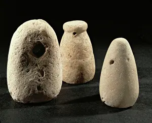 Balance Prints: Three loom weights