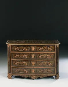 Louis XIV commode (ormolu, brass, tortoiseshell & ebony boulle) (see also 486115-19)