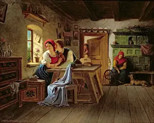 Henry Edridge Prints: Lovers in the Kitchen