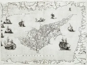 Seamonster Prints: A map of Cyprus
