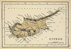 A map of Cyprus