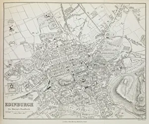Edinburghshire Prints: A map of Edinburgh