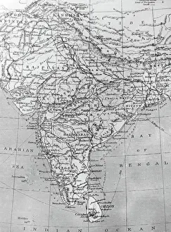 South Asia Prints: Map of India