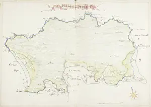 Bailiwick Of Jersey Prints: Map of Jersey