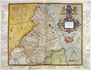 Images Dated 2009 August: Map of Northumberland