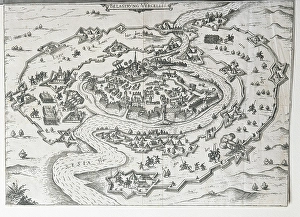 Guidance Prints: Map of the siege on Vercelli