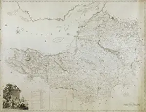 Bristol Channel Prints: A map of Somerset