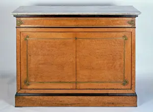 Maple commode (commode a vantaux), ca 1827, France, 19th century