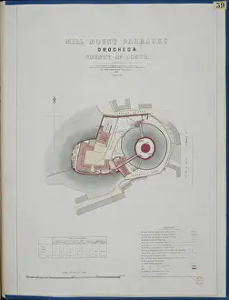 Irish School Prints: Maps 150.d.9 Map of Mill Mount Barracks