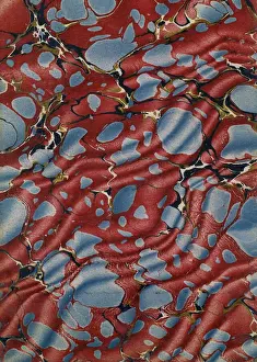 Marbling Prints: Marbled endpaper
