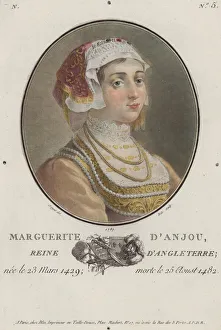Margaret of Anjou, Queen Consort of King Henry VI of England (coloured engraving) Margaret of Anjou, Queen Consort of King Henry VI of England (coloured engraving)