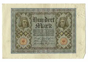 One hundred Mark note, Germany, 1920
