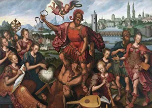 Personification Prints: Mars, surrounded by the Arts and Sciences, conquers Ignorance, 1605 (oil on canvas)