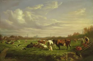 Meadow with the Town of Dammtor Behind, 1856 (oil on canvas) Meadow with the Town of Dammtor Behind, 1856 (oil on canvas)