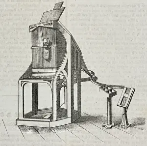 Giovanni Mariani Prints: Mechanized typesetting machine or Pianotype
