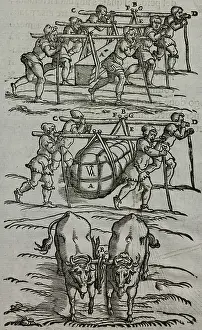 Weight Prints: Method for carrying a weight so that the work is equally distributed across the bearers