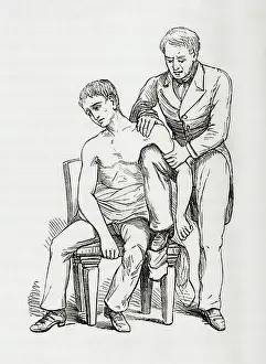 Physical Health Prints: Method of reducing dislocation of the shoulder with knee in armpit