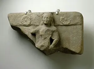 Donna Prints: Part of a metope, the lower left part is missing