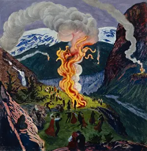 Bonfire Prints: Midsummer fire