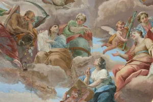 Milan, Church of San Francesco da Paola, Fresco Hall Palazzo Milan, Church of San Francesco da Paola, Fresco Hall Palazzo