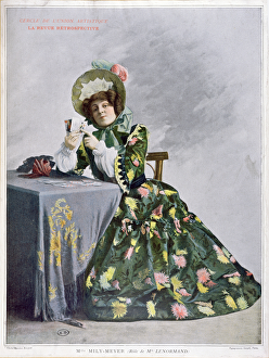 Mlle Mily-Meyer in the role of Mlle Le Normand, 1899 (typogravure) Mlle Mily-Meyer in the role of Mlle Le Normand, 1899 (typogravure)