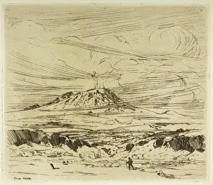 Lines In The Ice Prints: Mount Erebus in eruption