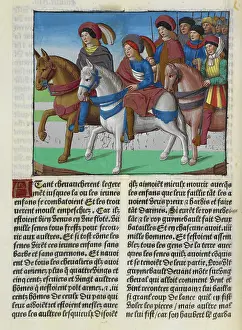 A mounted procession