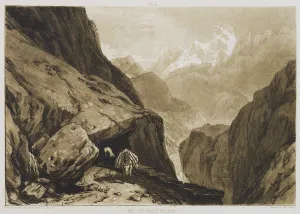 Mountain Pass Prints: Mt. St. Gothard (etching)