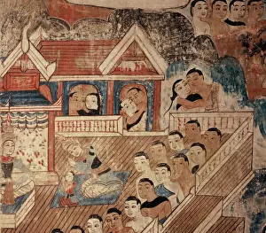 Far East Prints: Detail of mural