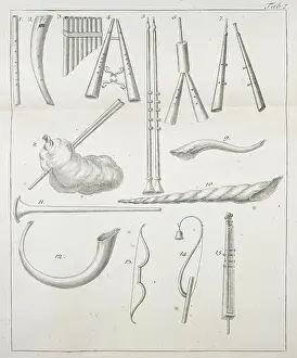 Horn Prints: Musical instruments