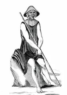 Native of Java island, 1861 (engraving)
