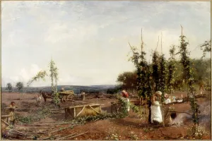 Nooning in the Hop Gardens, 1889 (oil on canvas) Nooning in the Hop Gardens, 1889 (oil on canvas)