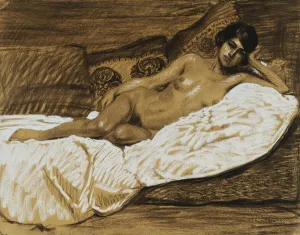 Nude Outstretched; Nu Allonge, (charcoal and chalk on buff paper) Nude Outstretched; Nu Allonge, (charcoal and chalk on buff paper)