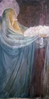 Prints of WH48634 The Offering by List, Wilhelm (1864-1918); Private Collection; Photo eWhitford and Hughes, London, UK; Austrian, out of copyright Images Dated 2006 July: The Offering
